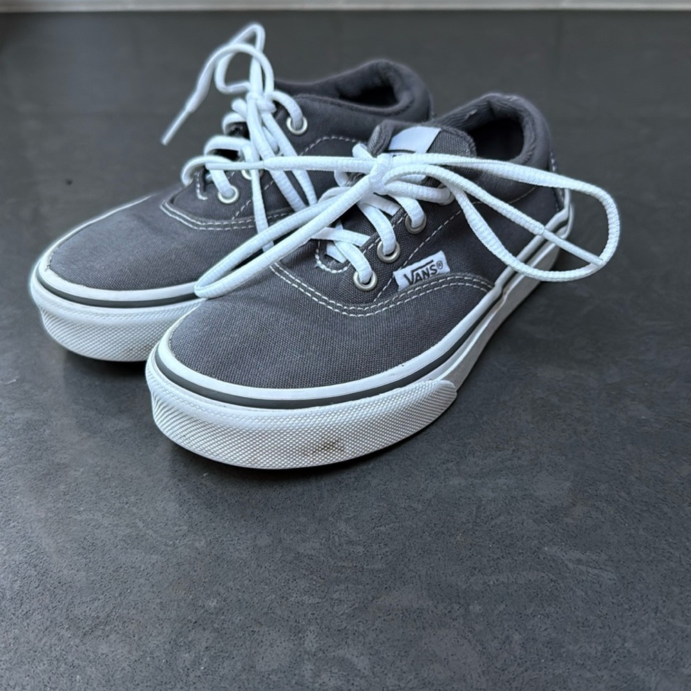 Grey Boys Vans size 11